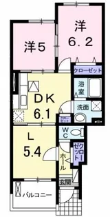ラッフィナート【1階】の間取り