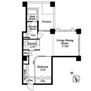 Qiz広尾【5階】の間取り