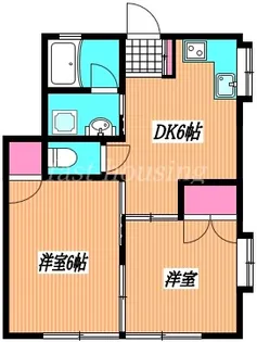 ひのきハイムA【1階】の間取り