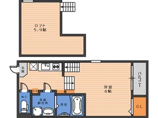 ハーモニーテラス今川II【2階】の間取り