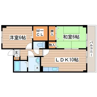 エスポワール栗原【3階】の間取り