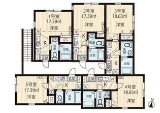 プレミエール柿生【1階】の間取り