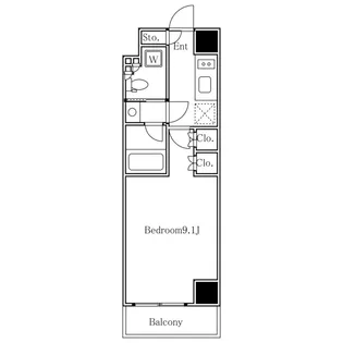 ザ・パークハビオ恵比寿プレイス【3階】の間取り