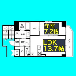 GRAN DUKE黒川【3階】の間取り