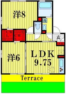 ハーブコテージ【1階】の間取り