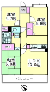 レジデンス花樹【2階】の間取り