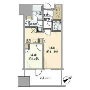 麻布台ヒルズレジデンス【7階】の間取り