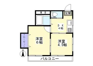 エーワンレジデンス【3階】の間取り