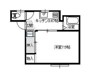 レジデンスコスモ2【1階】の間取り