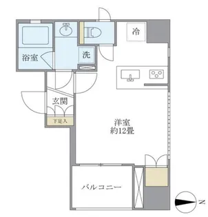 KDXレジデンス神田【6階】の間取り