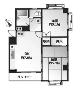 ステイトリィハイツ美野屋【4階】の間取り