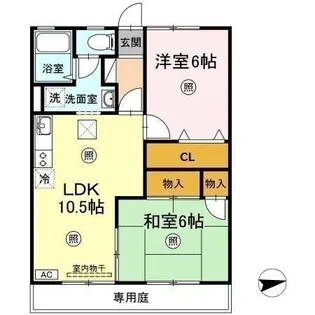 ディアコート【1階】の間取り