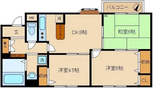 第二サニーマンション【2階】の間取り
