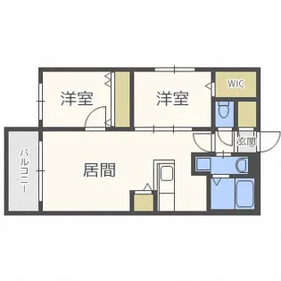 北海道札幌市北区北二十二条西4【マンション】の間取り