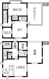 岩手県奥州市胆沢小山字岩ケ馬場【一戸建】の間取り