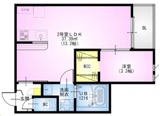 REGALEST 東大宮【3階】の間取り