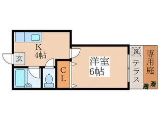 吉井荘【1階】の間取り