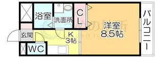 ローズガーデンII【2階】の間取り