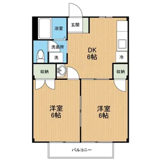 コーポKA【1階】の間取り