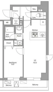 HF曳舟レジデンス【4階】の間取り