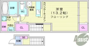 フラワーエンジェル2【2階】の間取り