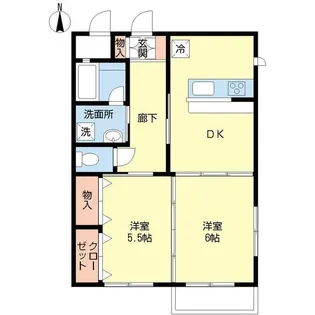 グリーンヒルズ【2階】の間取り