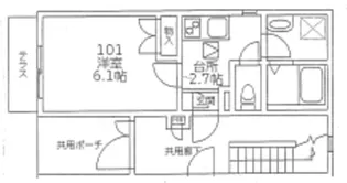 メゾン・ド・リラ【1階】の間取り