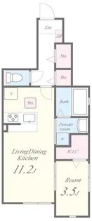 ルーセントSAGA大財【1階】の間取り