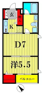 ALIKA曳舟【5階】の間取り