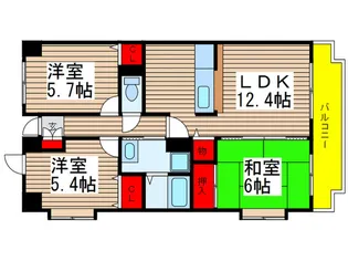サンオリエント【2階】の間取り