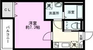 ジーメゾン西大宮アウリス【2階】の間取り