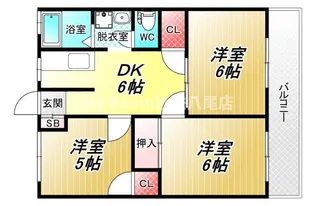 今辻ハイツ【1階】の間取り