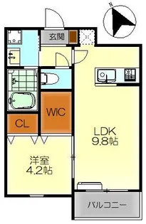 M・テラス吉浦新町II【2階】の間取り