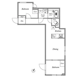 GRAN PASEO碑文谷North【3階】の間取り