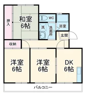 野村ハイツ【3階】の間取り
