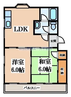 ハピネスホリ【3階】の間取り