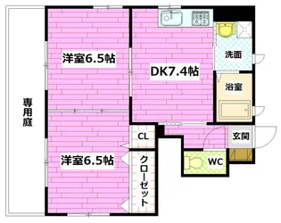ラフィーネM A棟【1階】の間取り