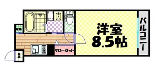 アスティオン大手通【7階】の間取り