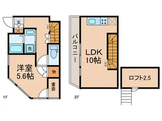 仮)メゾネット沼袋の間取り