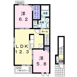 ファーム・ガーデン【2階】の間取り