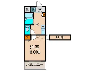 レジデンスヤマキ【1階】の間取り