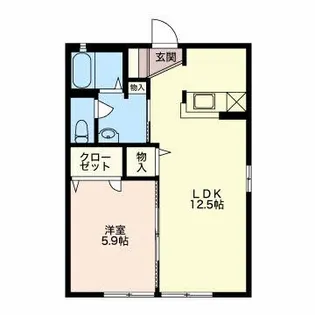 ガーデンパレス神野 A【1階】の間取り