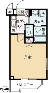 ルーブル武蔵中原 伍番館【4階】の間取り