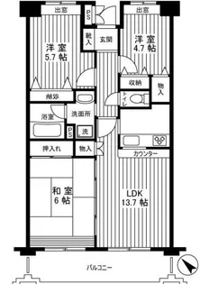 グリーンパレス石川【3階】の間取り