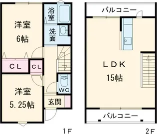 RECT西鶴崎 Aの間取り