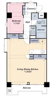 日本橋グリーンハイツ【11階】の間取り