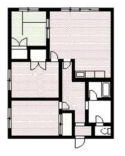 グリーンコーポA【1階】の間取り