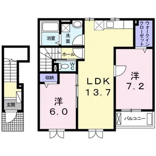 アンシャンテ【2階】の間取り