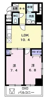 パルカーノ【3階】の間取り