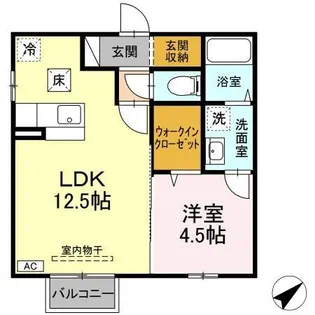 エスペランサABC棟【2階】の間取り
